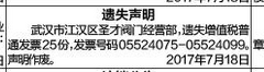 增值稅發票遺失登報