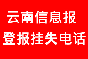 云南信息報登報掛失，云南信息報登報掛失電話找我要登報網