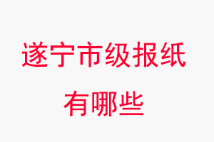 遂寧報紙有哪些,遂寧市級報紙有哪些找我要登報網
