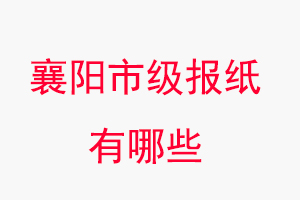 襄陽(yáng)報(bào)紙有哪些,襄陽(yáng)市級(jí)報(bào)紙有哪些找我要登報(bào)網(wǎng)