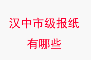 漢中報紙有哪些，漢中市級報紙有哪些找我要登報網