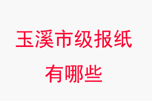 玉溪報紙有哪些,玉溪市級報紙有哪些找我要登報網